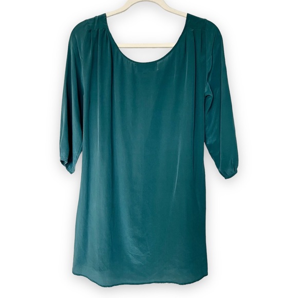 EUC Urban Outfitters Emerald Green Silky Shift Tunic Dress by Rapscallion - Picture 6 of 7